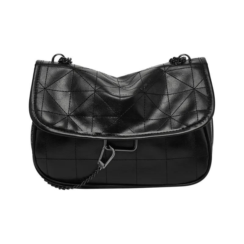 Joy&Mario Synthetic Leather Crossbody Bag Shoulder Bag Women's Black-4