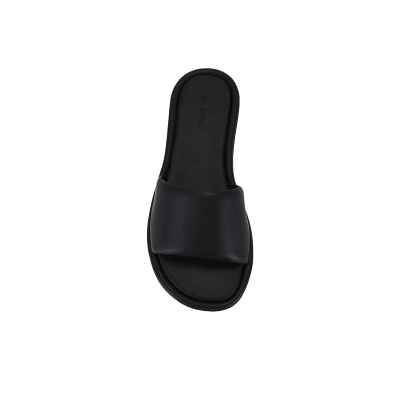 ST. AGNI Slide Slippers Women's Black-3