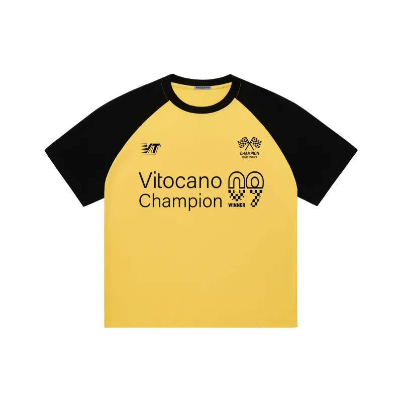 Vitocano T-Shirt Unisex White & Navy Blue-11
