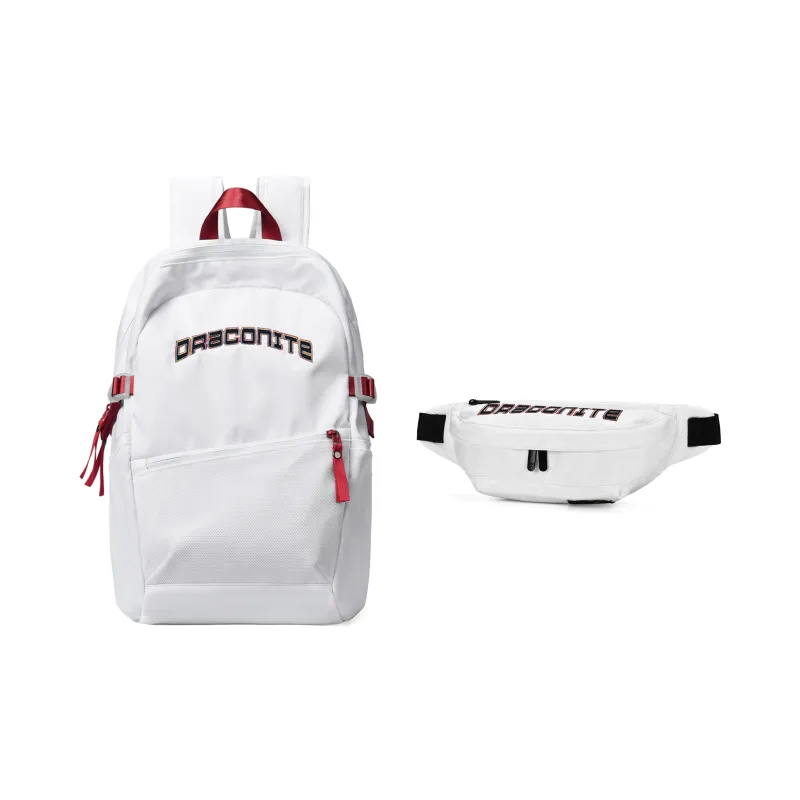 DRACONITE Polyester Student Backpack Regular Unisex White-61