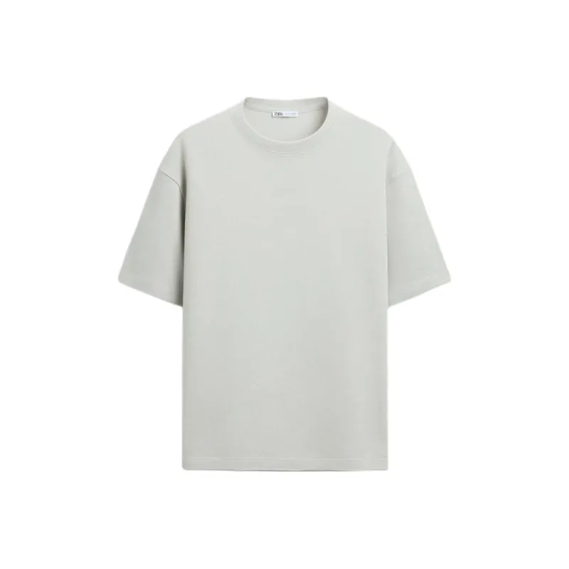 ZARA T-Shirts Men Light Blue-0
