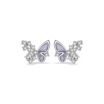 DAISY BEAUTY S925 Silver Stud Earrings Women's