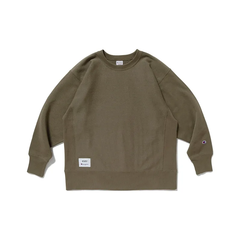 WTAPS X Champion Reverse Weave R Crew Neck Sweatshirt-0