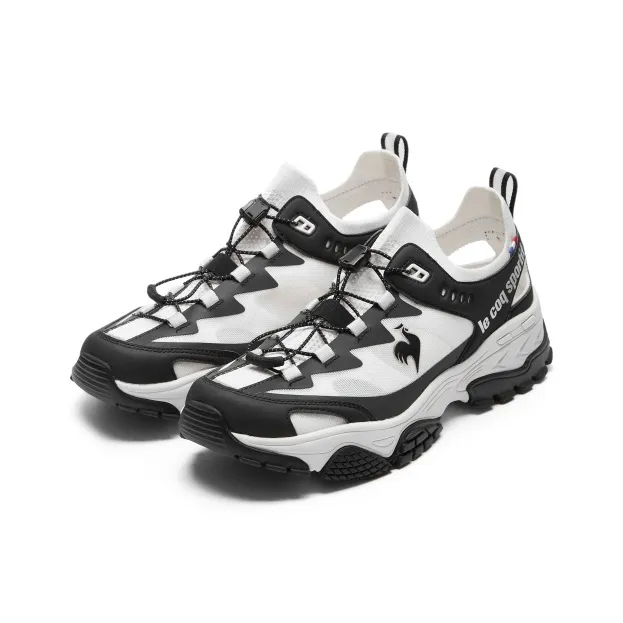 Le Coq Sportif Cushioning, Wear Resistant River Trekking Shoes Unisex Black White-1