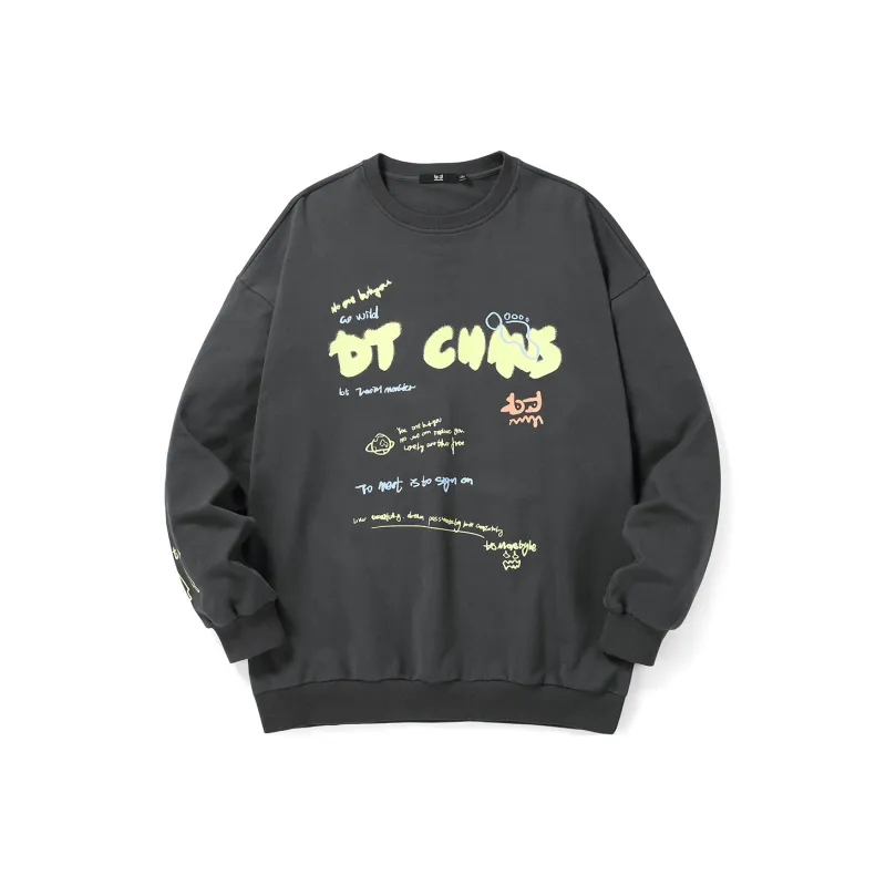 Bt Crew Neck Loose Fit Regular Sweatshirt Unisex-0
