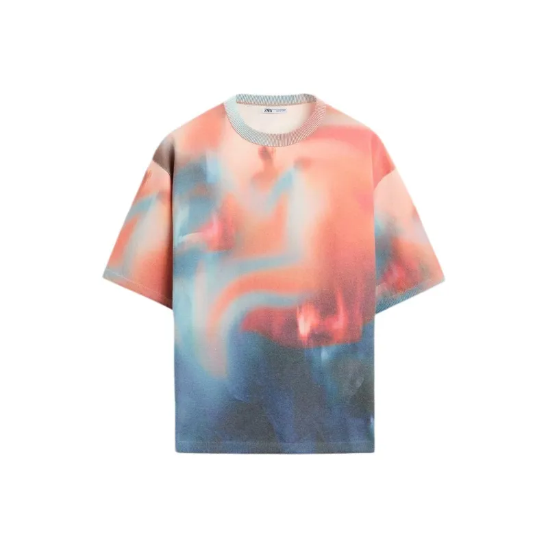 ZARA T-Shirts Men Orange-0