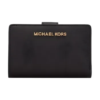 MICHAEL KORS MICHAEL KORS Handbag Collection Jet Set Travel Leather Wallet Medium Size Women's Black