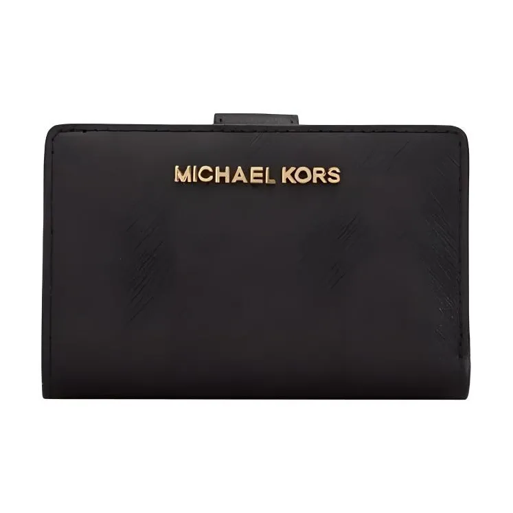 MICHAEL KORS MICHAEL KORS Handbag Collection Jet Set Travel Leather Wallet Medium Size Women's Black-0