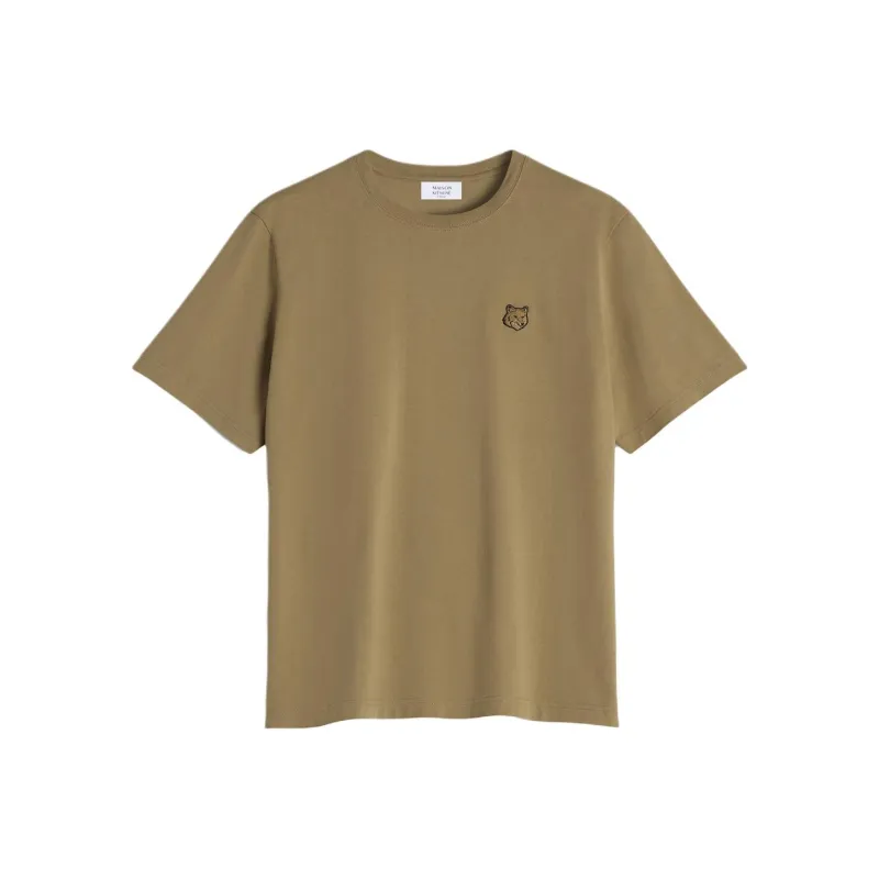 Maison Kitsune Bold Fox Head Patch Crewneck T Shirt-0