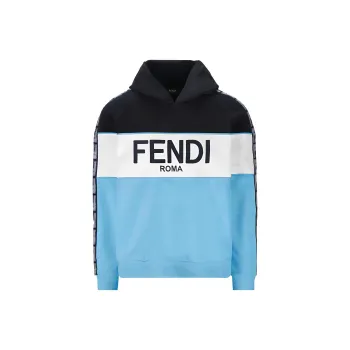 FENDI Logo Embroidered Hoodie