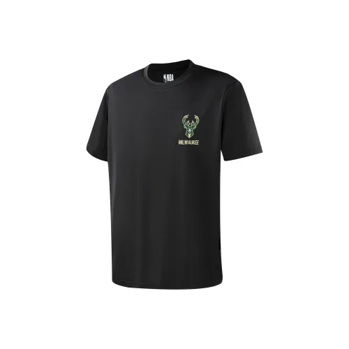 NBA Milwaukee Bucks T Shirts Men Black
