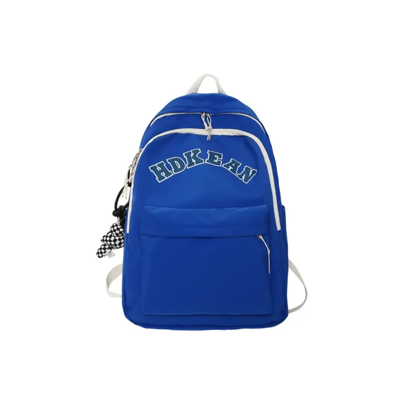Yalu Nylon Backpack Unisex Klein Blue/White/Black/Red/Light Blue-0