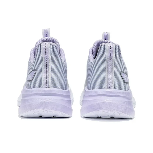 QIAODAN Anti Slip And Wear Resistant Breathable Low Top Casual Running Shoes Women's White Purple-4