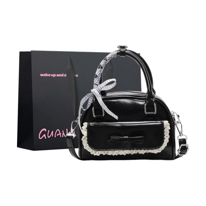 Champion Cub PU Handbag Shoulder Bag Women's Blue/Pink/Ecru/Black-12