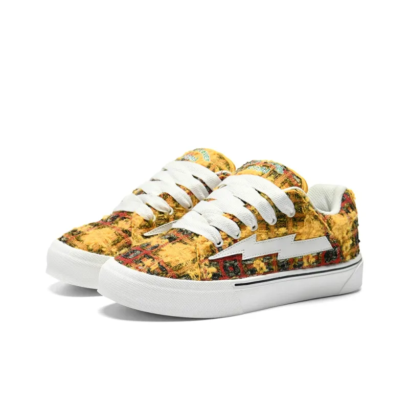 VFTS Lightning Skateboard Shoes Anti Slip Wear Resistant Low Top Classic Preppy Style Students Unisex-14