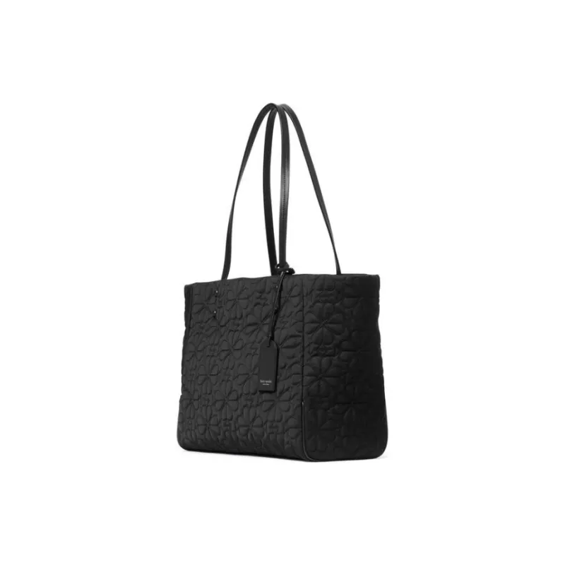 Kate Spade Fabric Tote Bag, Shopping Bag, Handbag, Shoulder Bag Medium Size Women's Black-2