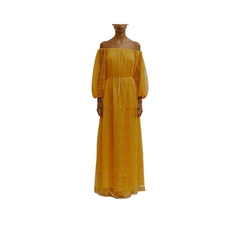 Antonino Valenti Long Sleeved Dresses Women's Yellow-1