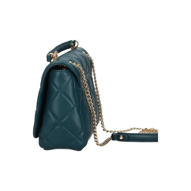 Valentino Leather Shoulder Bag Crossbody Bag Handbag Women's Turquoise-2