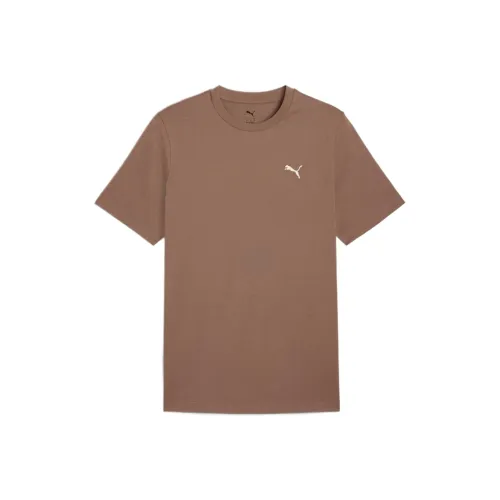 PUMA T Shirts Men Brown 93