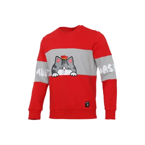 My King Mansleep X Adidas Neo Adidas Neo CNY Collection Sweatshirts Men Red