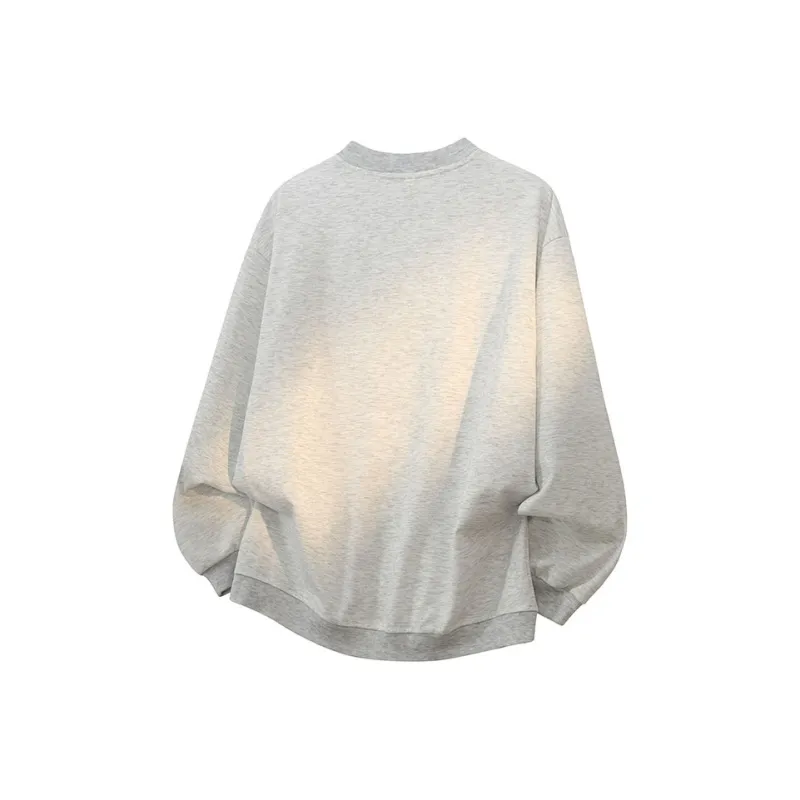 YOSICIL Sweatshirt Unisex White Heather Gray-1