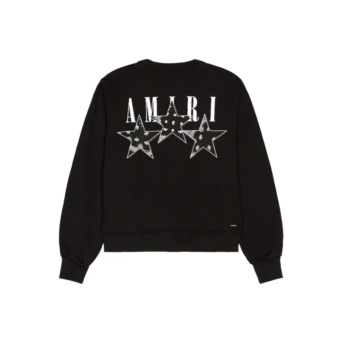 AMIRI Bandana Stars Crewneck-0