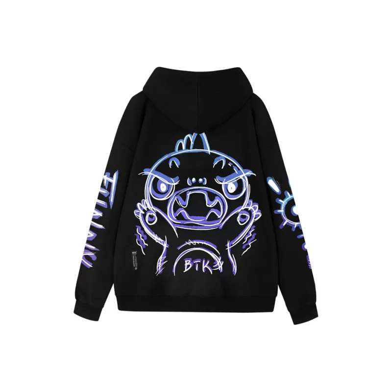 BTK Hooded Loose Fit Sweatshirt Unisex-4