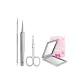 Beauty 4 Pcs Set[Pimple Needle+Pimple Pruner+Nose Hair Trimmer+Magnifying Glass]