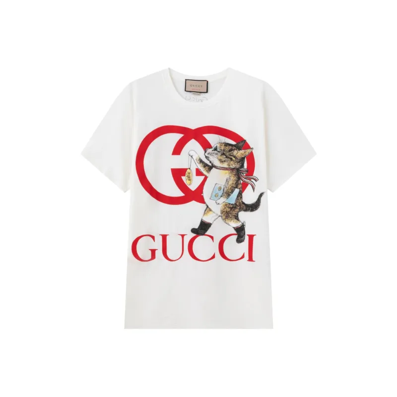 GUCCI T-Shirts Unisex White-0