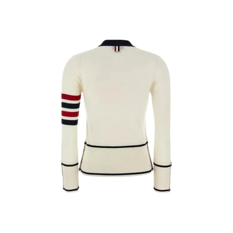 THOM BROWNE 4 Bar Cashmere Cardigan-1