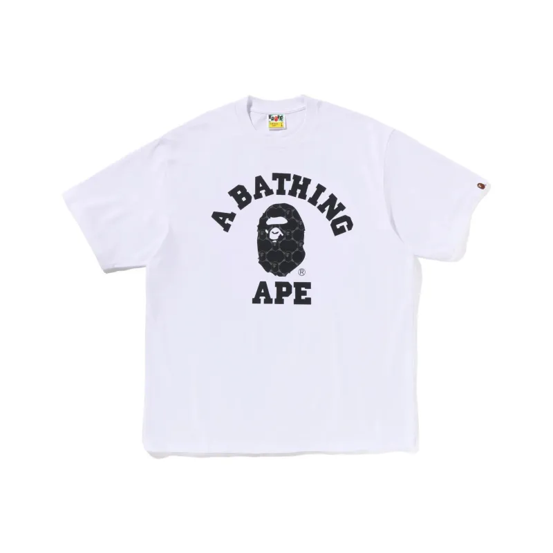 Bape College Monogram College Relaxed Fit Tee-1