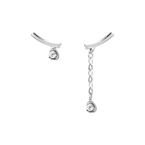 Universe Search S925 Silver Stud Earrings Women's