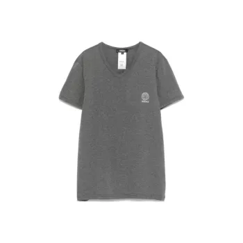VERSACE Short Sleeved V Neck T Shirt
