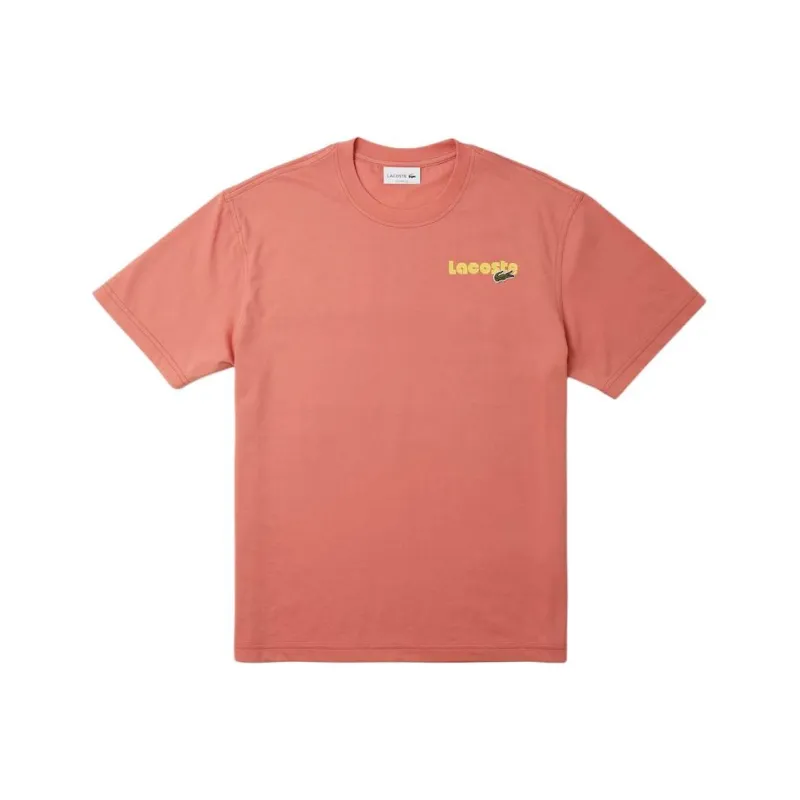 LACOSTE T Shirts Men Pink-0