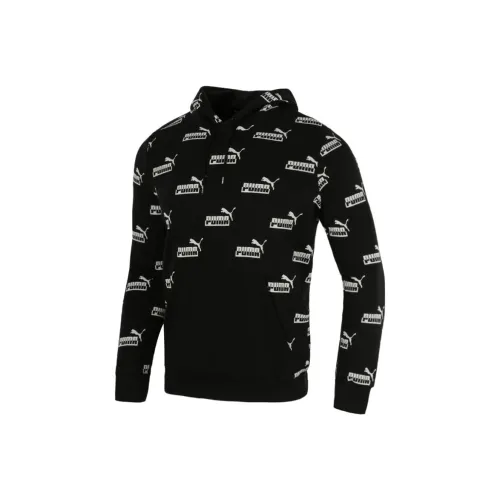 PUMA Logo Printed Sweatshirts Men Black