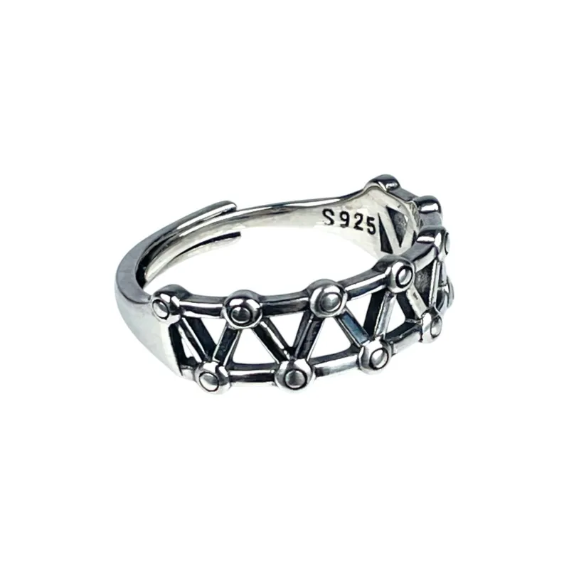 SHIYI N CIFANG S925 Silver Rings Unisex-0