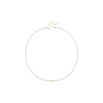 DIHUAJI 925 Sterling Silver Shell Pearl Necklaces Women's