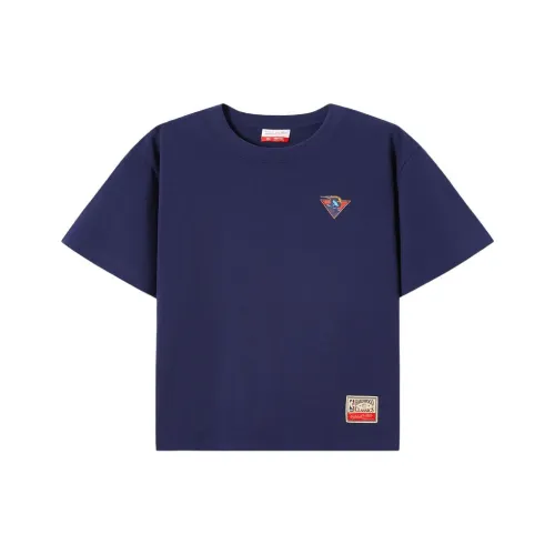 Mitchell & Ness x NBA Golden State Warriors SS25 Lifestyle T Shirt Unisex Navy Blue