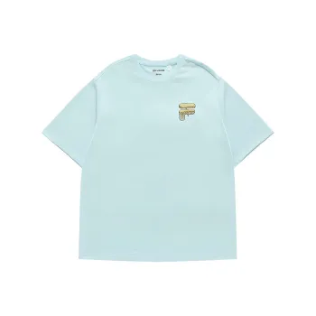FILA Fusion T Shirt Unisex Light Teal