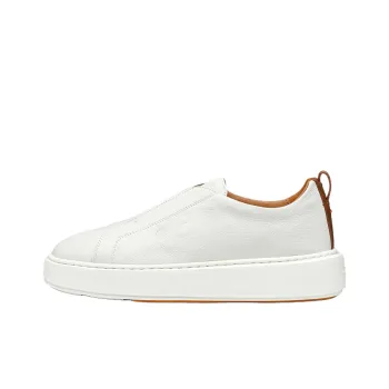 Santoni Leather Slip on Sneakers Women's