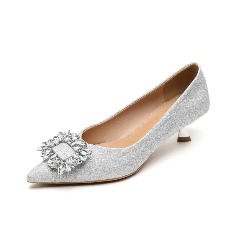 QITUMAUL Chunky Heel High Heels Women's-3