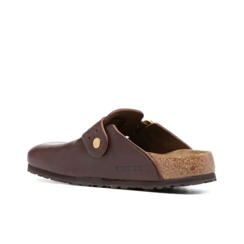 Birkenstock Boston Bold Leather Narrow Fit 'Roast'-3