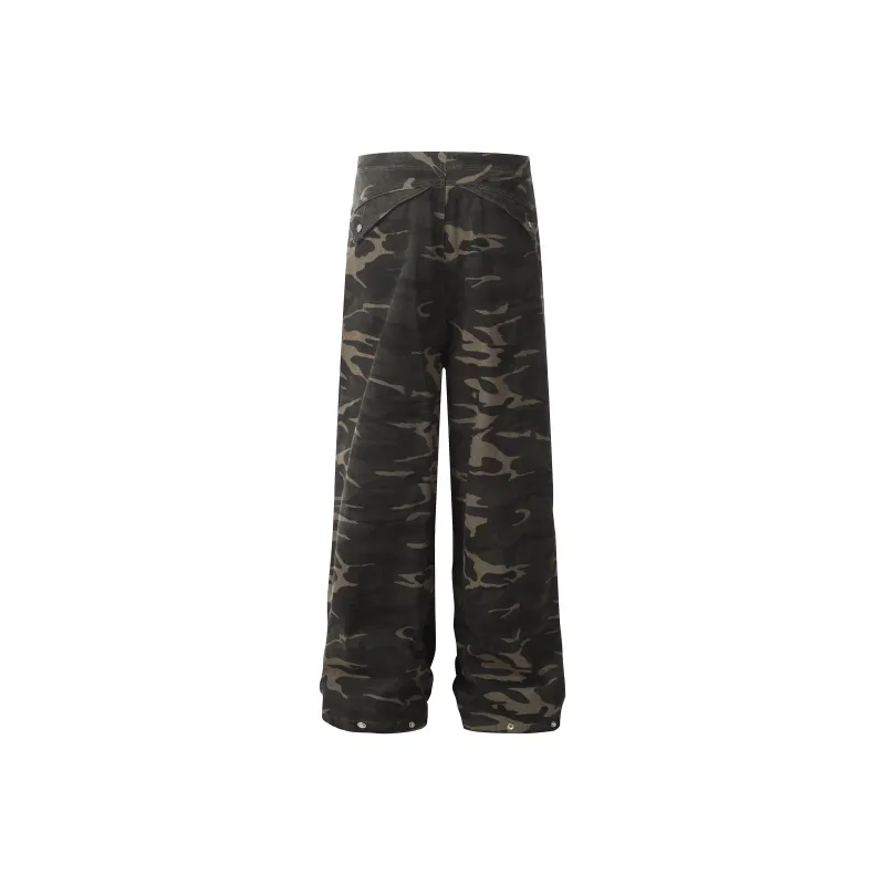 BEAR UNION Cargo Pants Unisex Camouflage-2