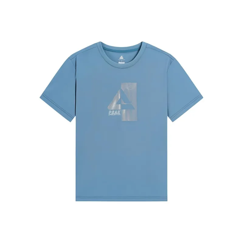 PEAK T Shirt Men's Turquoise Blue-0