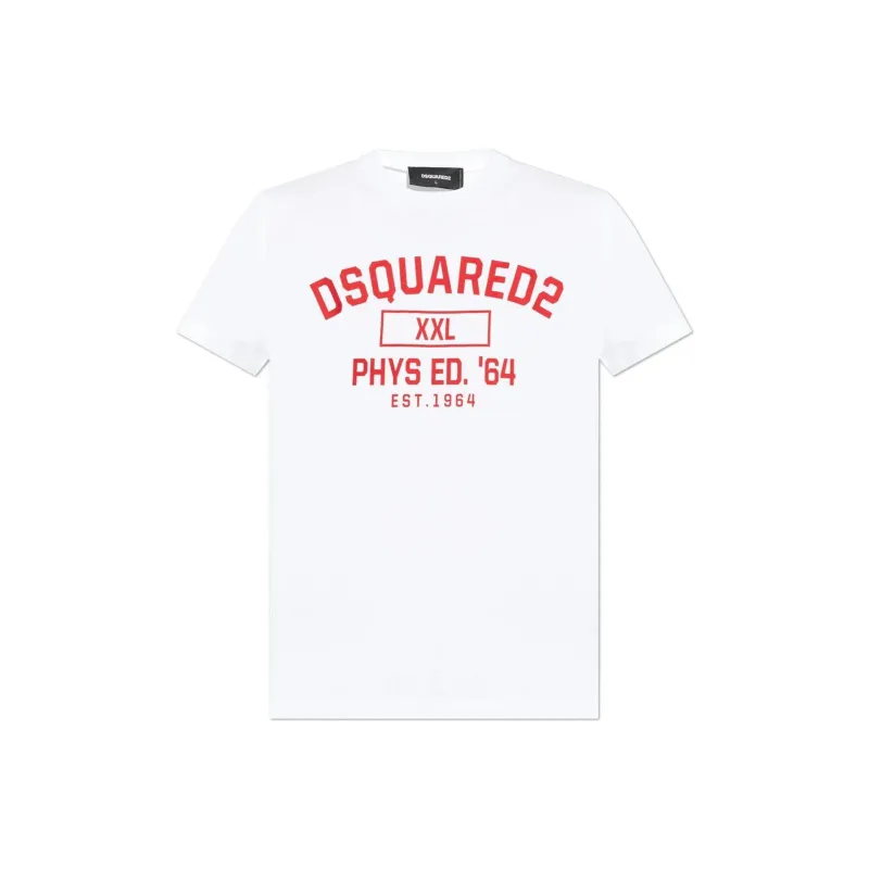 DSQUARED 2 Logo Printed Crewneck T Shirt-0