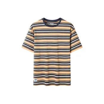 OUTDOOR PRODUCTS T Shirt Men's Tea Brown Jasper Multicolor Stripes