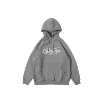 DAKYAM Hooded Regular Sweatshirt Winter Unisex Dusty Gray