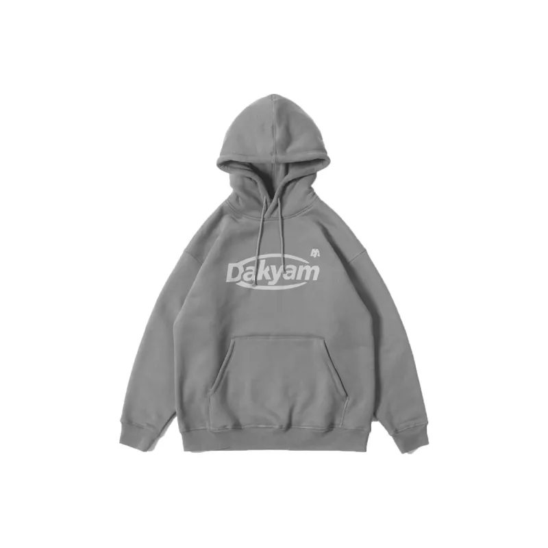 DAKYAM Hooded Regular Sweatshirt Winter Unisex Dusty Gray-0