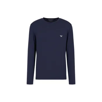 EMPORIO ARMANI Fitted Loungewear Top In Cosy Modal