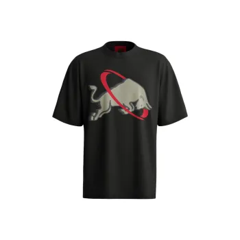 HUGO BOSS X Racing Bulls Bull-print Cotton T-shirt